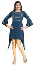 Women Ethnic Kurti  Designer Tunic Kurta Shirt Dress Asymmetric Top SC2306