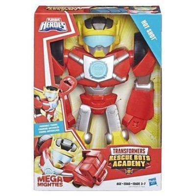 Transformers Rescue Bots Academy Mega Mighties 9-Inch Action Figure -Hot Shot Br