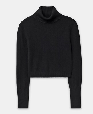 NAADAM Cashmere Cropped Turtleneck XXS Black