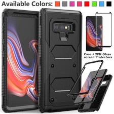 For Samsung Galaxy Note 9 10 20 Ultra Case Heavy Duty Shockproof Tempered Glass