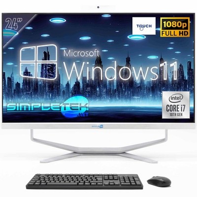 All IN One 24 '' FHD Touch I7 10° Gen.Win11 RAM 16gb SSD 960gb PC Starr USB 2k_
