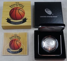 2020-P Basketball Hall of Fame Proof Silver Dollar US Mint Commemorative $1 OGP
