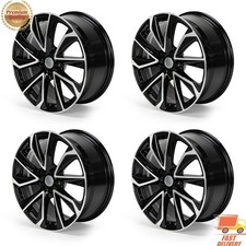 Set Of 4 18 Inch Oem Quality Wheels Rims For 2019-2024 Toyota Corolla Black Rim