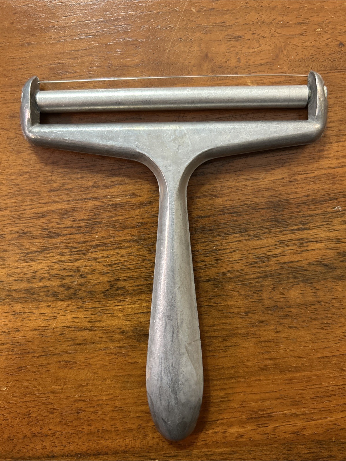 Vintage Cheese Slicer Cutter Aluminum  1970's Japan MCM Block Cheese Cutlery