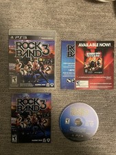 Rock Band 3 (Sony PlayStation 3, 2010) PS3 Complete CIB Mint Condition Tested