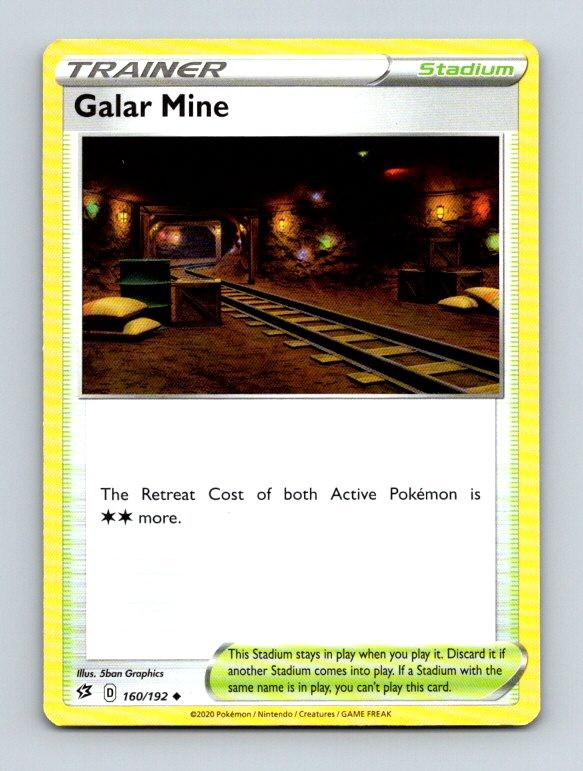 Galar Mine 160/192 Uncommon SWSH02: Rebel Clash Pokemon Near Mint