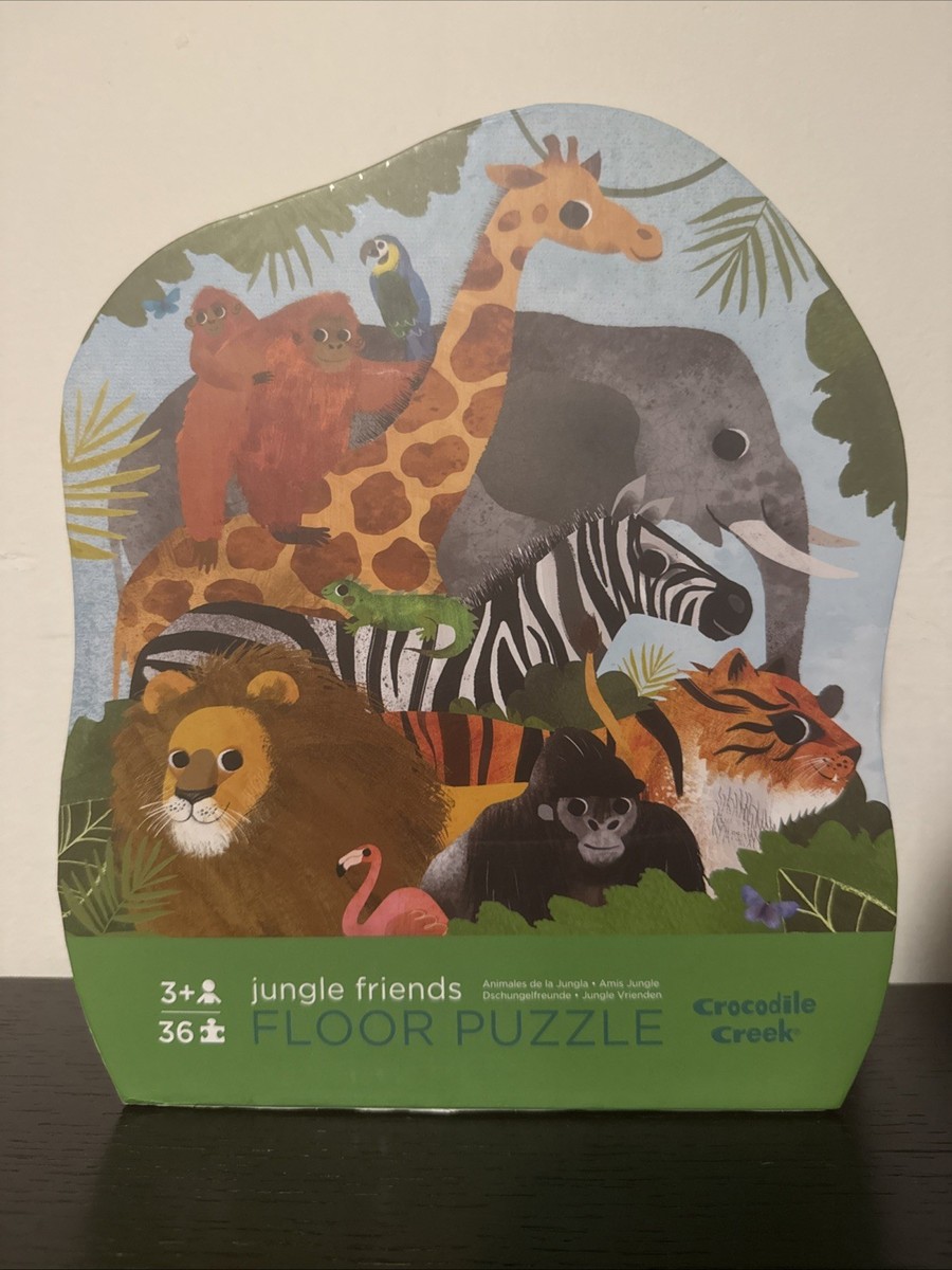Crocodile Creek Jungle Friends 36-Piece Jigsaw Floor Puzzle | eBay