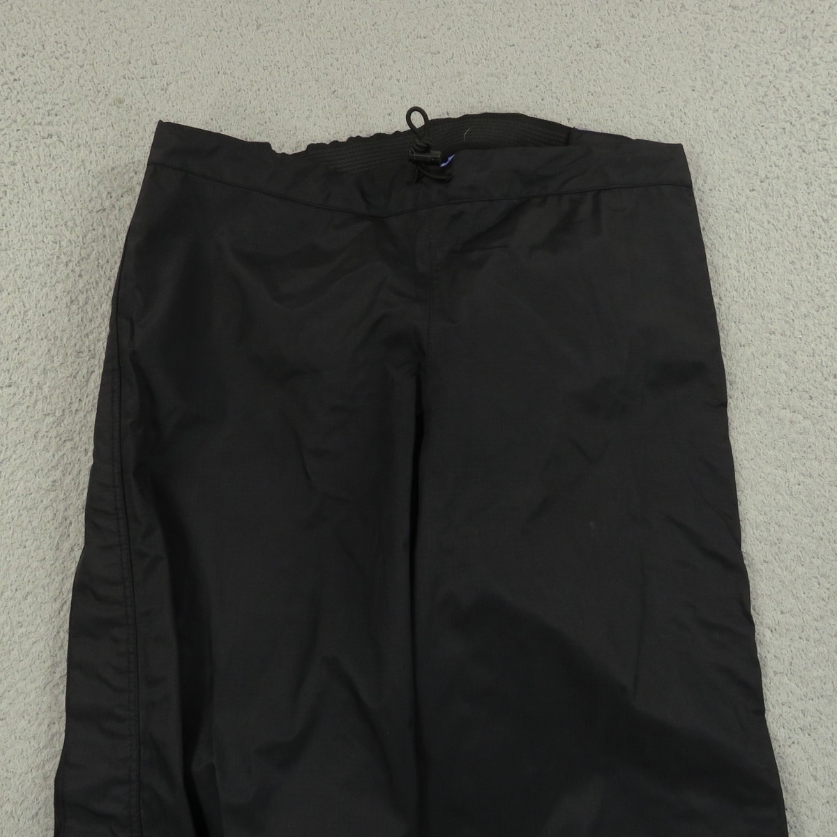 Patagonia Pants Mens Small Black Nylon Full Side Zip On Off Rain