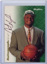 1996-97 Skybox Premium Autographics Antoine Walker RC Auto Black Ink