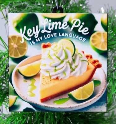 KEY LIME Ornament - Key Lime Pie is My Love Language Christmas Ornament