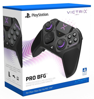 PDP Victrix Pro BFG Controller für PS5/PC USB-C schwarz/lila Hartschalen-Case