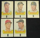 1966 TOPPS TRANSFERS RUBOFFS CarlYaz B.Maz C.Rojas M.Pappas T.Coniglaro