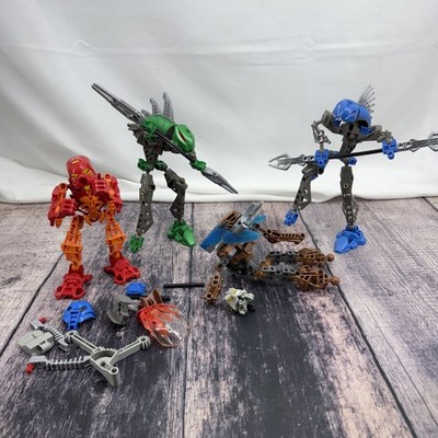 Lego Bionicle Figure Lot Incomplete Figures These figures have been in battle  