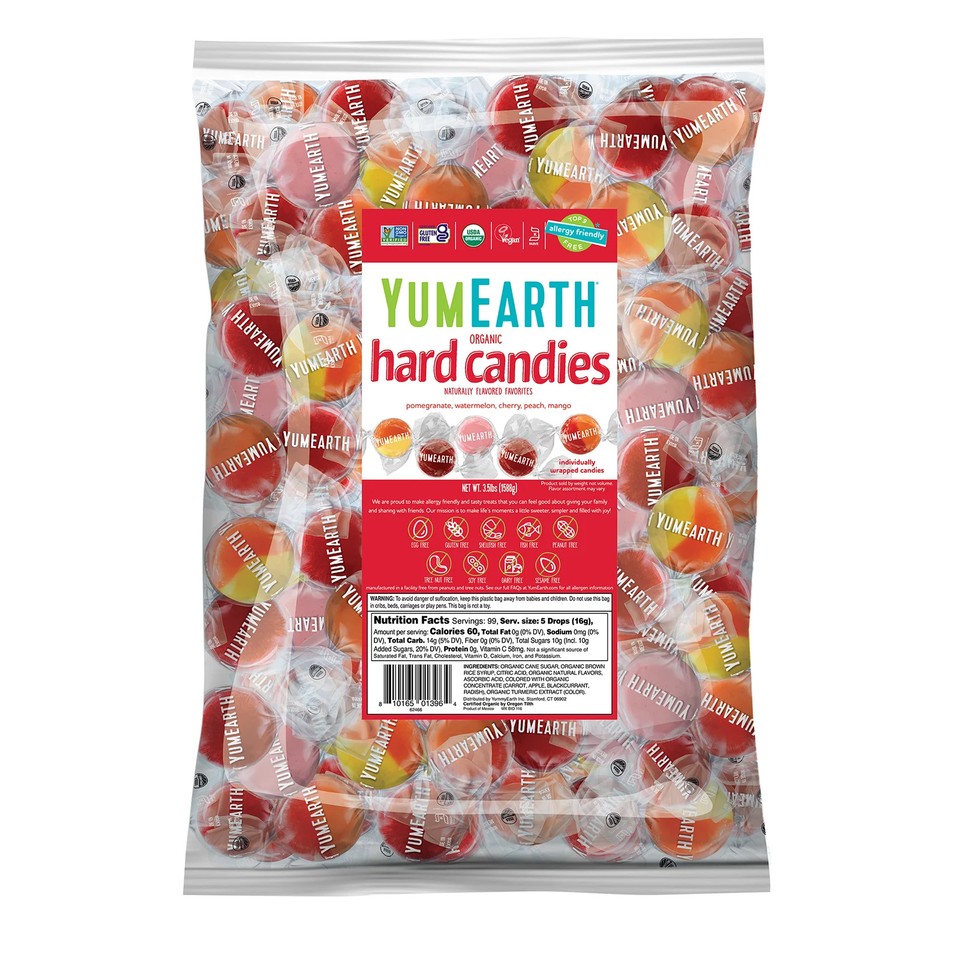 Organic Hard Candies, Assorted, 3.5 lbs (1,588 g)