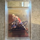 SkyBox 1996-97 Premium Dennis Rodman Autograph Game Used Patch BGS 10 Bulls