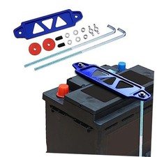 Car Battery Holder, Battery Hold Down Bracket, Universal Battery Hold Down Blue