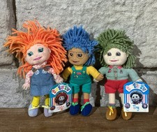 Tots TV Rag Dolls Tilly Tom & Tiny Small Vintage 2005 Rare Collectible 7”