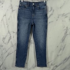 J.Crew Classic Vintage Women's Jeans Blue Wash Size 25 Stretch Ankle