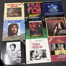 Laserdiscs Lot of 9 Movies see photos for titles LD