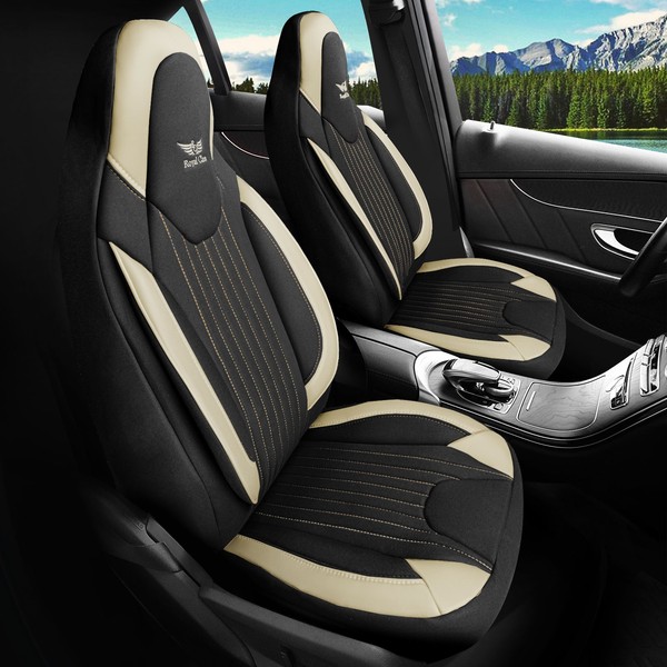 AutositzbezüGe SchonbezüGe Passend FüR Subaru Justy Schwarz Beige Pilot 718L15-image