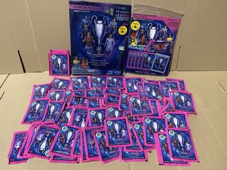 topps champions league Collection 2021/22 Uefa stickers 75 Packs Album & Multi