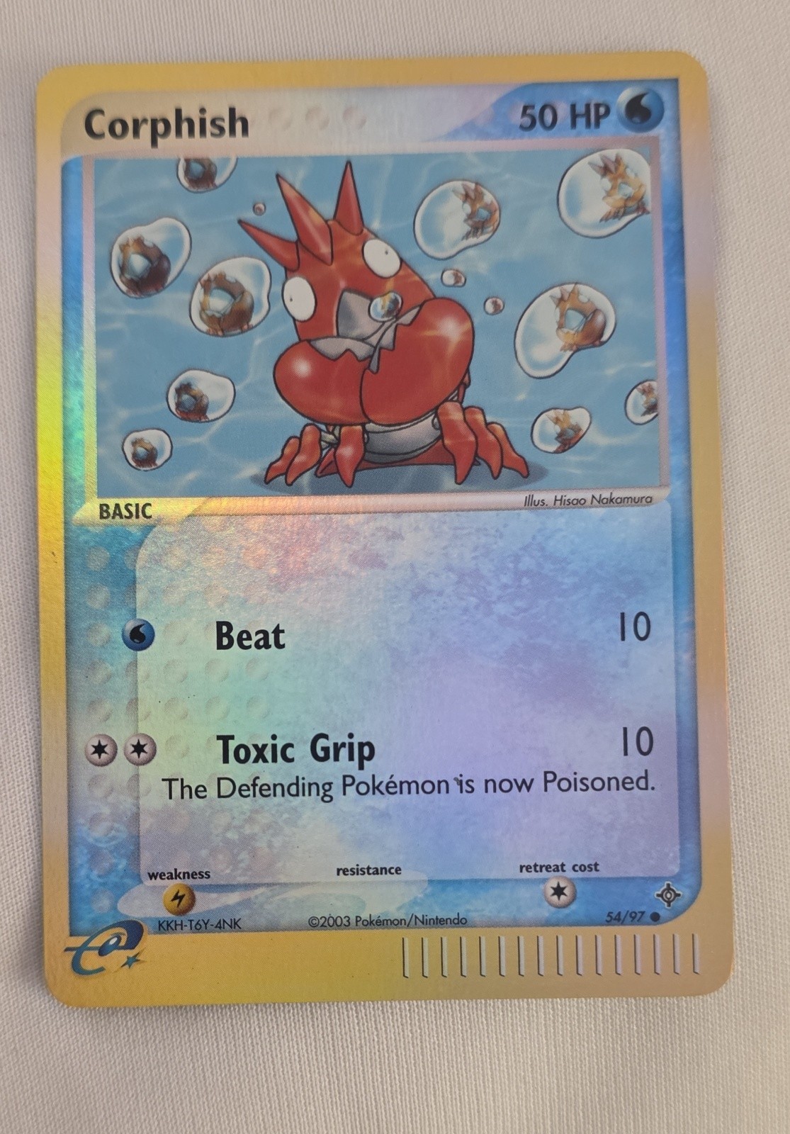 Corphish 54/97 EX Dragon Reverse Holo