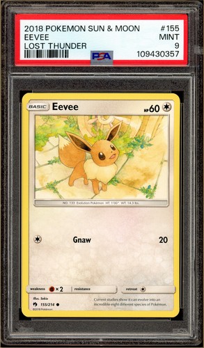 Eevee graded PSA 9 for sale on eBay