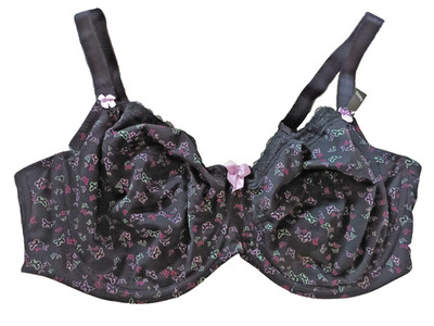 Arcadia Group UK 46DD Schwarz Mix Bügel Schmetterlinge Vollschalen BH