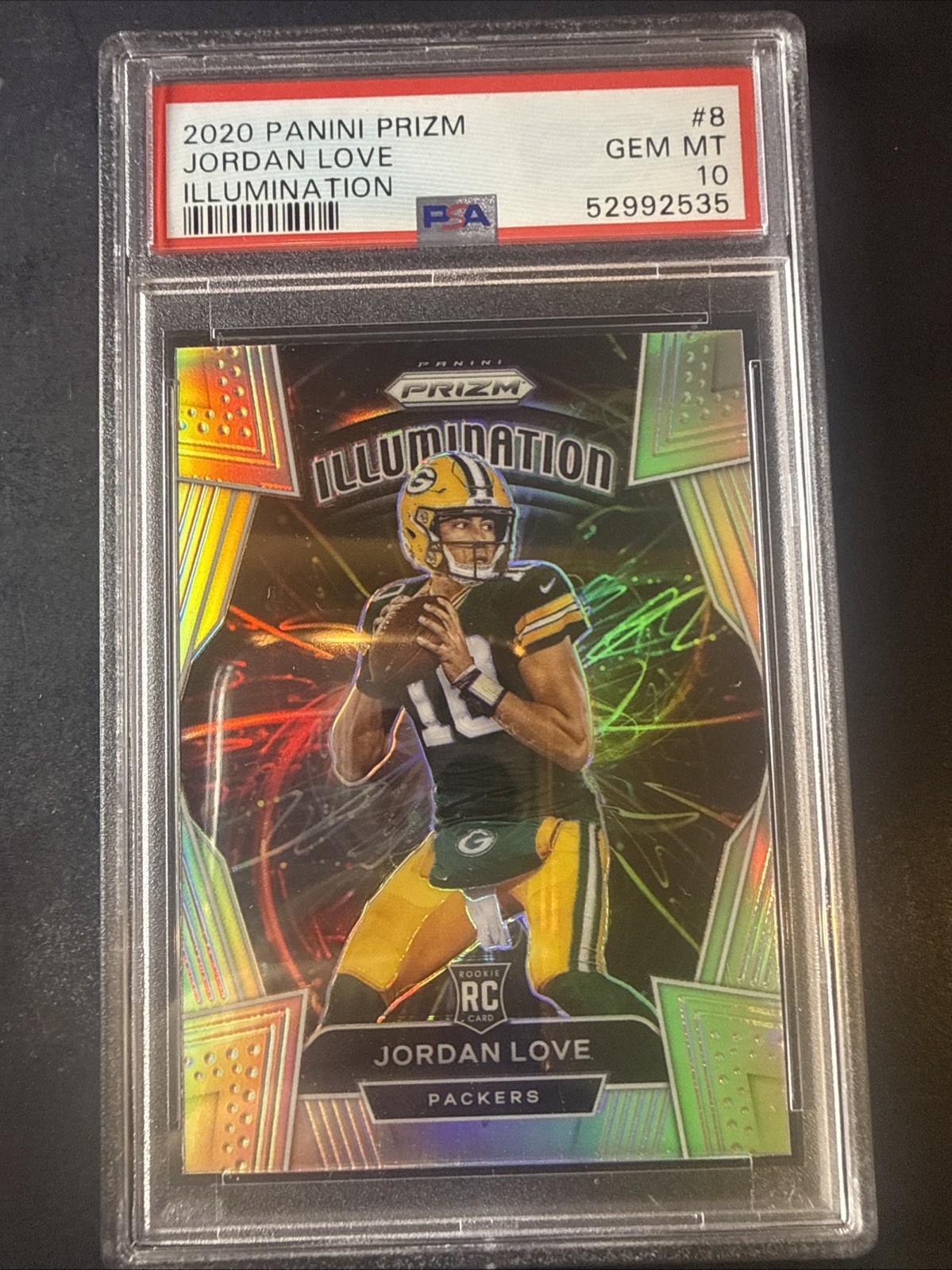 Jordan Love Panini Prizm Illumination #8 Base