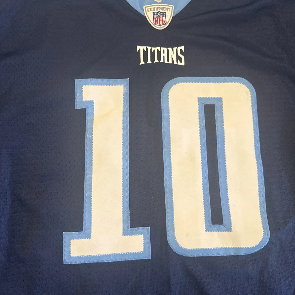 Tennessee Titans Jersey 2XL Vince Young Mens Reebok Blue Vintage  - Image 4 of 4