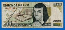 Mexico 200 Pesos 1999  P-109d Circulated Note  Serie BN    A7076357