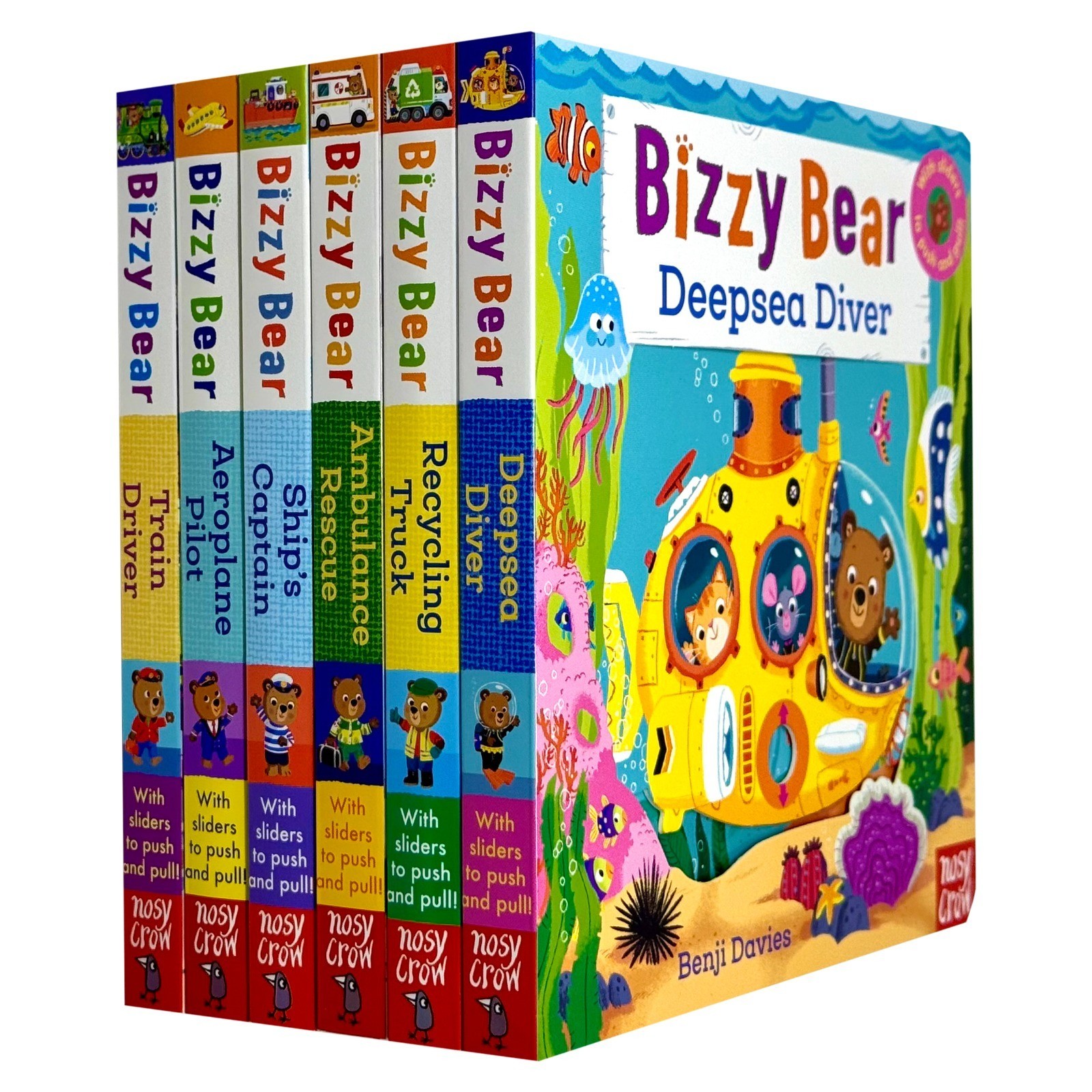Bizzy Bear Series 1 Collection 6 Books Set By Benji Davies Ship's Captain,Deepse - Image 2