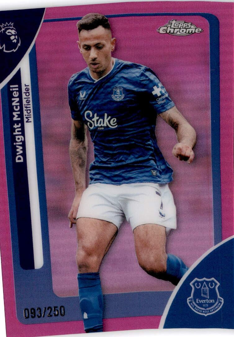 2025-26 Topps Chrome Premier League #83 Dwight McNeil Pink /250