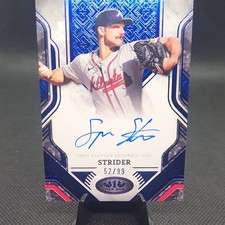 2025 Topps Tier One Prime Performers Auto Spencer Strider #PPA-SS 52/99 Braves 