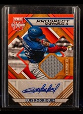 Luis Rodriguez 2021 Elite Extra Edition Prospect PATCH Orange /49 MEM Auto