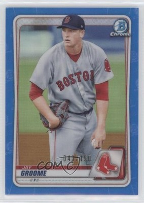 2020 Bowman Draft Chrome Blue Refractor 43/150 Jay Groome #BD-156 3d2