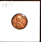 1935  LINCOLN WHEAT-BACK PENNY - GRADES "VERY FINE"