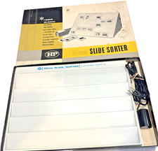 Hudson HP 35mm Lighted Slide Sorter Complete w Box GC