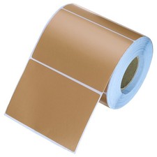 4x2.76inch Self Adhesive Rectangular Color Sticker Labels 500 Labels, Brown