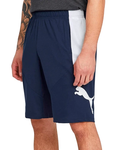 Puma Men's 10 Training Cat Shorts Blue Size Medium - Picture 1 of 3