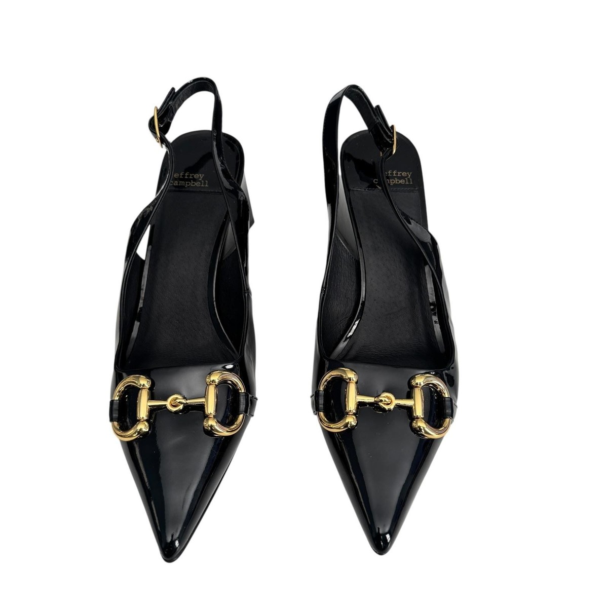 Jeffrey Campbell Womens Size 8.5 Black Nakita Slingback Block