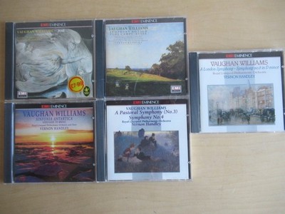 Vaughan Williams-5 CD´s-Symphony 3, 4, 8-Sinfonia Antartica, Job, Vernon Handley