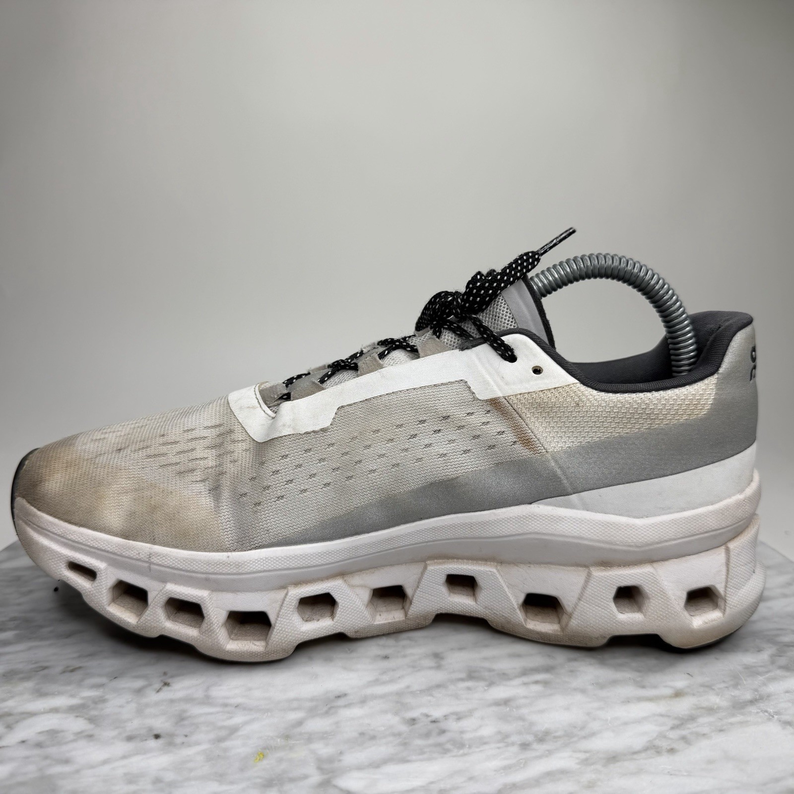 On Cloud Cloudmonster All White Running Comfort S… - image 7