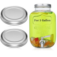 Stainless Steel Mason Jar Lids Wide Mouth Airtight 2 Pack