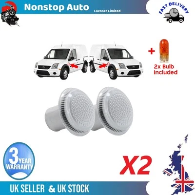 2X Side Indicator Repeater Light Lens Fits Ford Transit Tourneo Connect 4972773 - Image 1 of 4