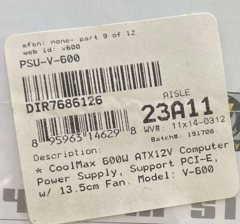 CoolMax V-600 140MM Silent Cooling Fan Sealed - Image 2 of 4