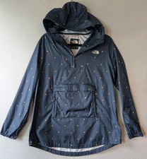 The North Face Windwall Packable Windbreaker Jacket Women's Small Navy Hooded