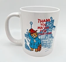 Paddington Bear Queen Elizabeth II Commemorative Mug Ceramic Thank You Ma'am