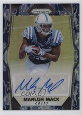 2017 Panini Prizm Rookie Auto Camo Prizm 2/25 Marlon Mack #RA-MM Auto 1e1a