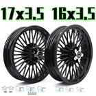 17x3.5 16x3.5 Fat Spoke Wheels Set for Harley Touring Road Electra Glide 00-08